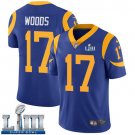 Men's Limited Robert Woods Rams Royal Blue 2019 Super Bowl LIII Jersey #17