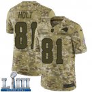 Men's Limited Torry Holt Rams Camo 2019 Super Bowl LIII Jersey #81