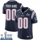 Patriots Limited Men's Home Navy Blue 2019 Super Bowl LIII Jersey Custom Name And Numberized