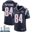 #84 Patriots Cordarrelle Patterson Limited Men's Home Navy Blue 2019 Super Bowl LIII Jersey