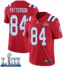 #84 Patriots Cordarrelle Patterson Limited Men's Alternate Red 2019 Super Bowl LIII Jersey