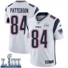 #84 Patriots Cordarrelle Patterson Limited Men's Road White 2019 Super Bowl LIII Jersey