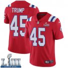 #45 Patriots Donald Trump Limited Men's Alternate Red 2019 Super Bowl LIII Jersey