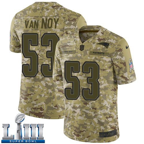 #Patriots Kyle Van Noy Limited Men's Camo 2019 Super Bowl LIII Jersey