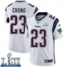 #23 Patriots Patrick Chung Limited Men's Road White 2019 Super Bowl LIII Jersey
