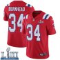#34 Patriots Rex Burkhead Limited Men's Alternate Red 2019 Super Bowl LIII Jersey
