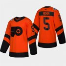 Men's Samuel Morin Flyers Orange 2019 Stadium Series Stitched Jersey