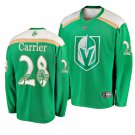Golden Knights #28 William Carrier St. Patrick's Day Green Stitched Jersey