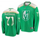Golden Knights #71 William Karlsson St. Patrick's Day Green Stitched Jersey