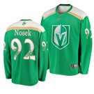 Golden Knights #92 Tomas Nosek St. Patrick's Day Green Stitched Jersey