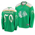 Blackhawks #50 Corey Crawford St. Patrick's Day Green Stitched Jersey