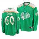 Blackhawks #60 Collin Delia St. Patrick's Day Green Stitched Jersey