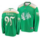 Blackhawks #95 Dylan Sikura St. Patrick's Day Green Stitched Jersey