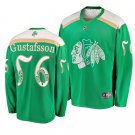Blackhawks Erik Gustafsson St. Patrick's Day Green Stitched Jersey