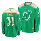 Devils Eddie Lack St. Patrick's Day Green Stitched Jersey Green