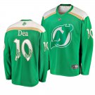 Devils Jean-Sebastien Dea St. Patrick's Day Green Stitched Jersey Green