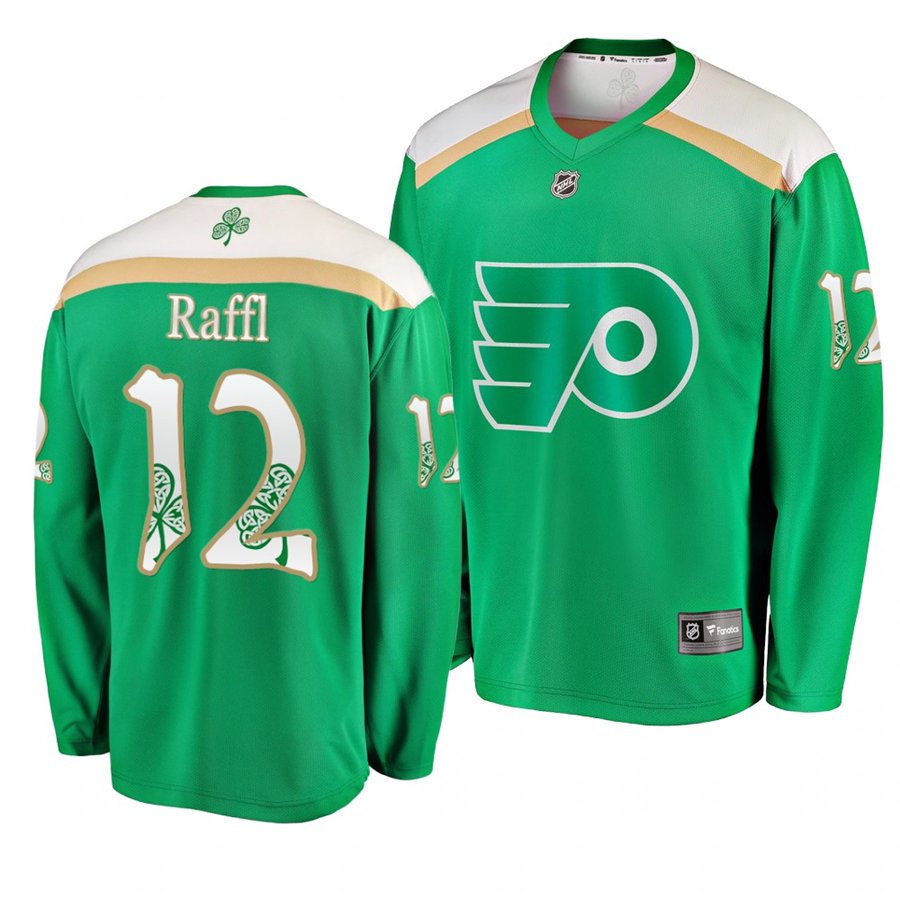 Flyers Michael Raffl St. Patrick's Day Green Stitched Jersey Green