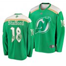 Devils #18 Drew Stafford St. Patrick's Day Green Stitched Jersey