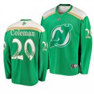 Devils #20 Blake Coleman St. Patrick's Day Green Stitched Jersey