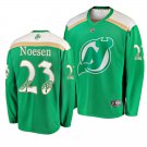 Devils #23 Stefan Noesen St. Patrick's Day Green Stitched Jersey