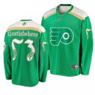 Flyers #53 Shayne Gostisbehere St. Patrick's Day Green Stitched Jersey