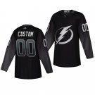 Lightning #00 Custom Name And Number Alternate Black Stitched Jersey
