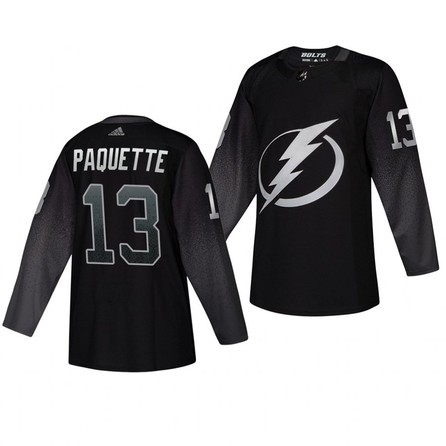 Lightning #13 Cedric Paquette Alternate Black Stitched Jersey