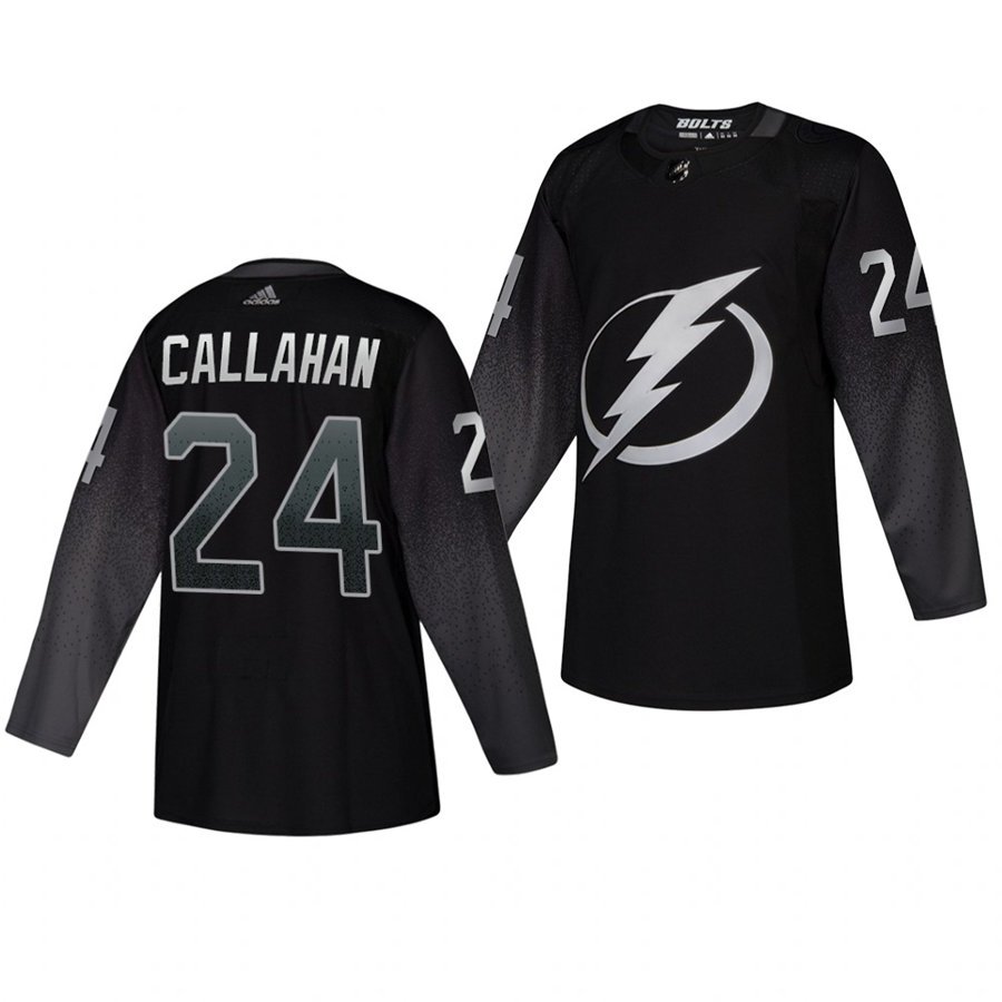 Lightning #24 Ryan Callahan Alternate Black Stitched Jersey
