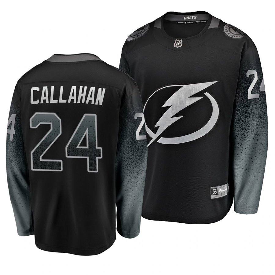 Lightning #24 Ryan Callahan Alternate Black Stitched Jersey