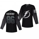 Lightning #86 Nikita Kucherov Alternate Black Stitched Jersey