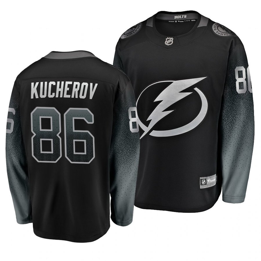 Lightning #86 Nikita Kucherov Alternate Black Stitched Jersey
