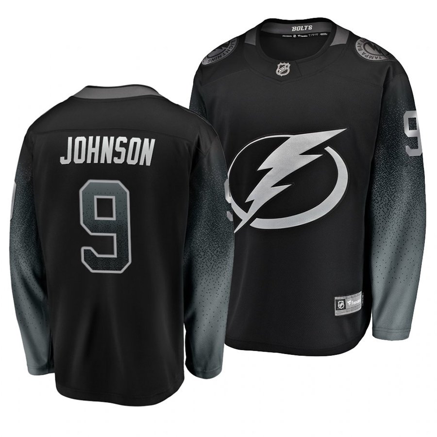 Lightning #9 Tyler Johnson Alternate Black Stitched Jersey