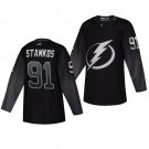 Lightning #91 Steven Stamkos Alternate Black Stitched Jersey