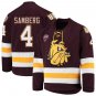 Minnesota&acirc;��Duluth Bulldogs 4 Dylan Samberg Away Red Hockey Stitched Jersey