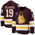Minnesota–Duluth Bulldogs 19 Justin Richards Away Red Hockey Stitched Jersey
