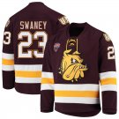 Minnesota–Duluth Bulldogs 23 Nick Swaney Away Red Hockey Stitched Jersey