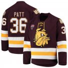 Minnesota–Duluth Bulldogs 36 Ben Patt Away Red Hockey Stitched Jersey