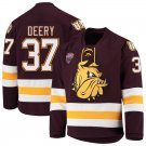 Minnesota–Duluth Bulldogs 37 Nick Deery Away Red Hockey Stitched Jersey