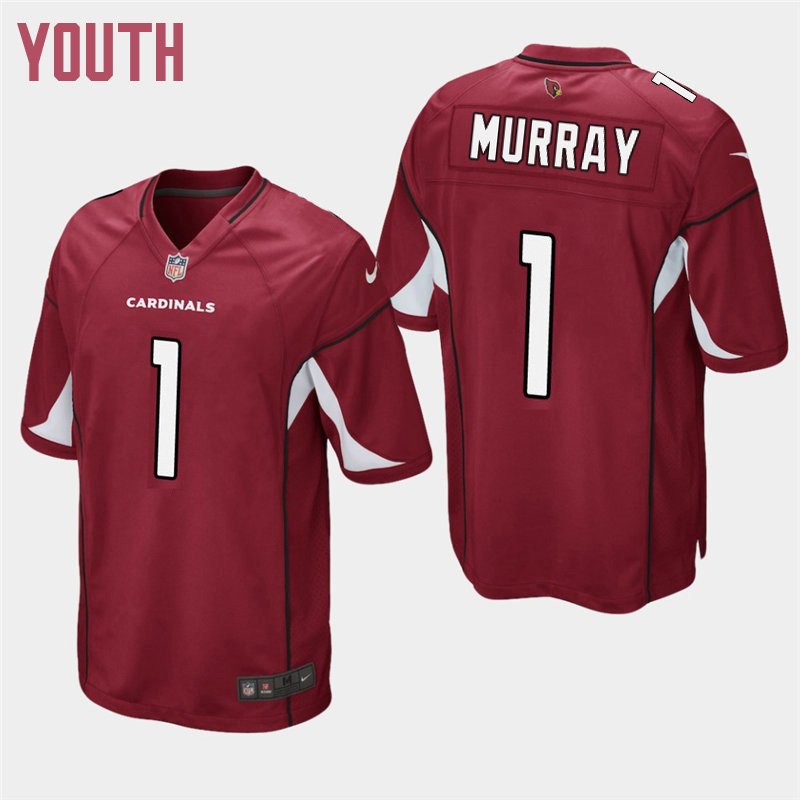 youth KYLER MURRAY Cardinals 2019 Draft Pick Red Game Stitched Jersey
