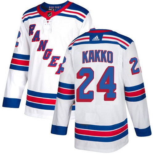 Men's 2019 Draft New York Rangers #24 Kaapo Kakko White Stitched Player Jersey