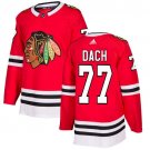 Men's 2019 Draft Chicago Blackhawks #77 Kirby Dach Red Stitched Player Jersey