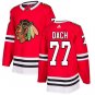 Men's 2019 Draft Chicago Blackhawks #77 Kirby Dach Red Stitched Player Jersey