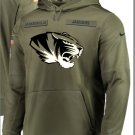 Missouri Tigers Olive 2018 Salute to Service Hoodie