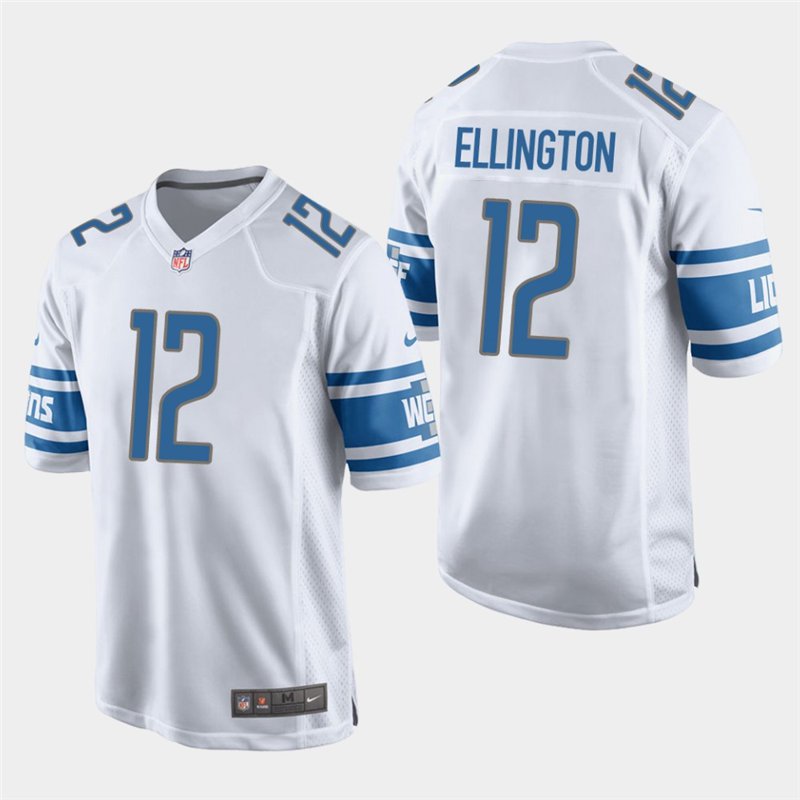 Lions Bruce Ellington White Stitched Game Jersey