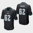 Eagles Jason Kelce Black Stitched Game Jersey
