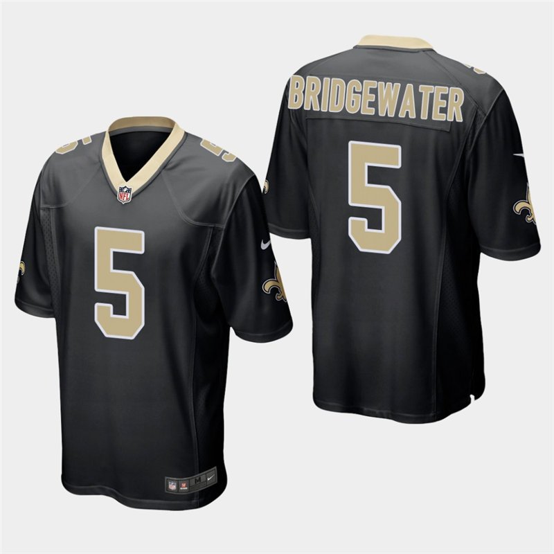 Saints Teddy Bridgewater Black Stitched Game Jersey