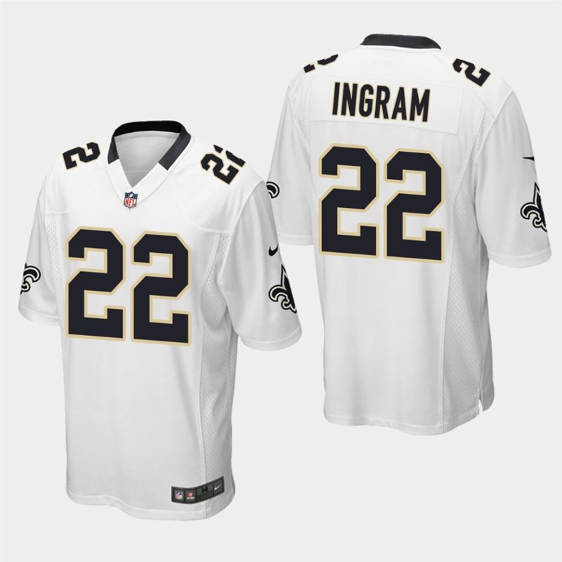 Saints Mark Ingram White Stitched Game Jersey