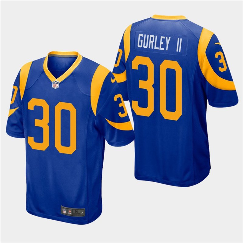 Rams Todd Gurley Ii Royal Stitched Game Jersey
