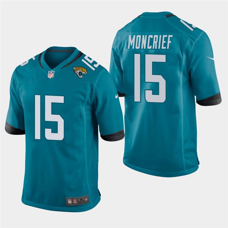 Jaguars Donte Moncrief Teal Stitched Game Jersey