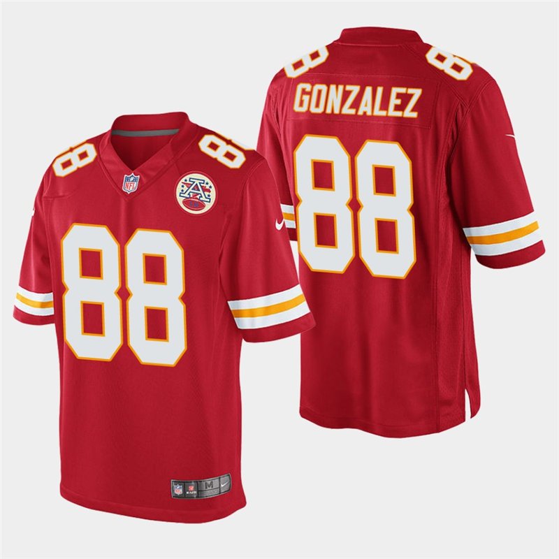 Chiefs Tony Gonzalez Red Stitched Game Jersey